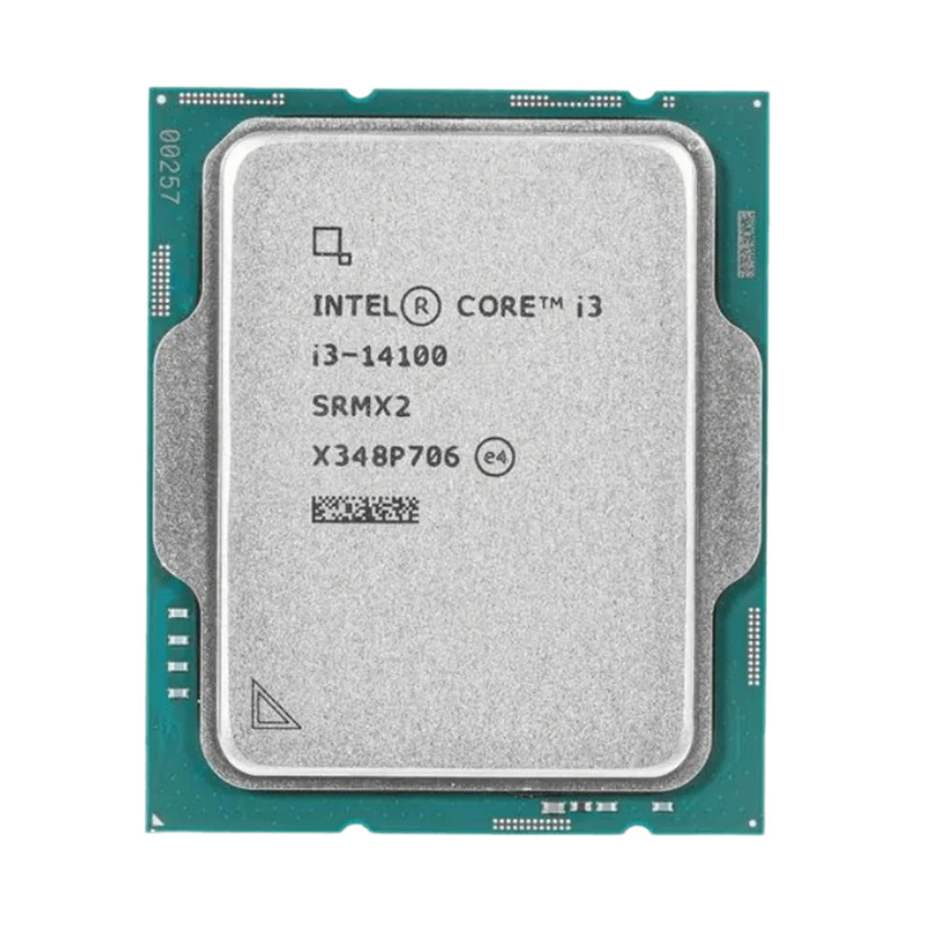 CPU Intel Core i3 14100 (Intel LGA1700 - 4 Core - 8 Thread - Base 3.5Ghz - Turbo 4.7Ghz - Cache 12MB)
