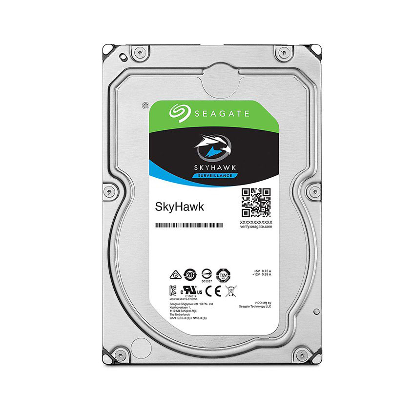 Ổ Cứng HDD SEAGATE SkyHawk 1TB 3.5 inch, 5400RPM, SATA III, 256MB Cache (ST1000VX013)