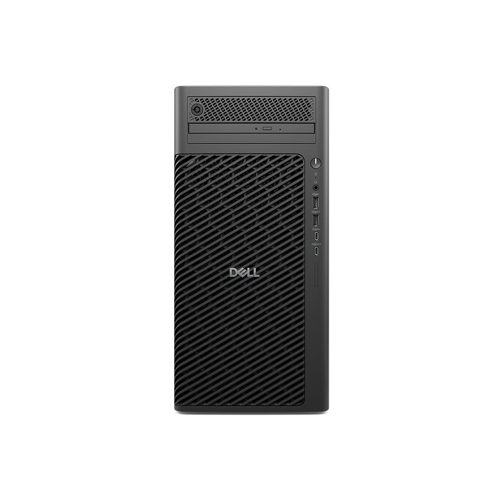 Máy tính trạm Dell Pro Max Tower T2 FCT2250/ Intel Core Ultra 7 265 1.8GHz/ 16GB (1x16GB) DDR5/ 256GB SSD/ 2TB SATA/ NVIDIA A1000, 8GB/ 500W/ KB216/ MS116/ Ubuntu 24.04/ ProSupport 3Yrs & KYHD