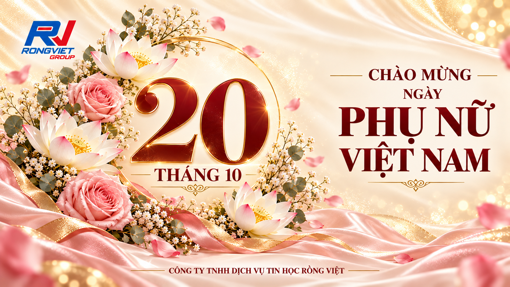 RỒNG VIỆT GROUP CHÀO MỪNG NGÀY PHỤ NỮ VIỆT NAM 20/10 – TÔN VINH VẺ ĐẸP, LAN TỎA YÊU THƯƠNG